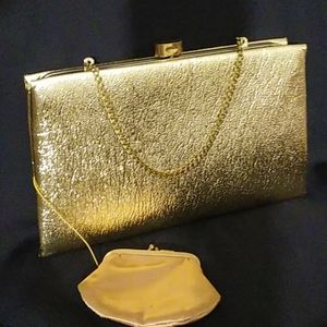 After Five Vintage Gold clutch